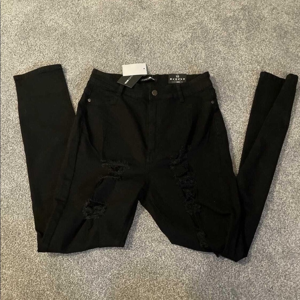 Brand New Fashion Nova Ripped Jeans